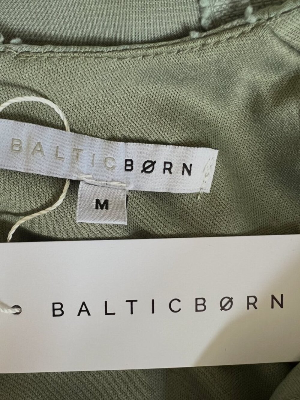 Baltic Born NEW June Smocked Midi Dress In Sage Green Size M - Picture 15 of 16